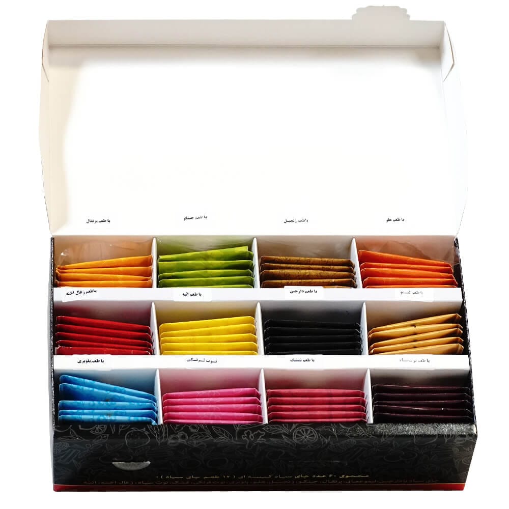 چای سیاه کیسه ای 12 طعم 60 عددی – 10687