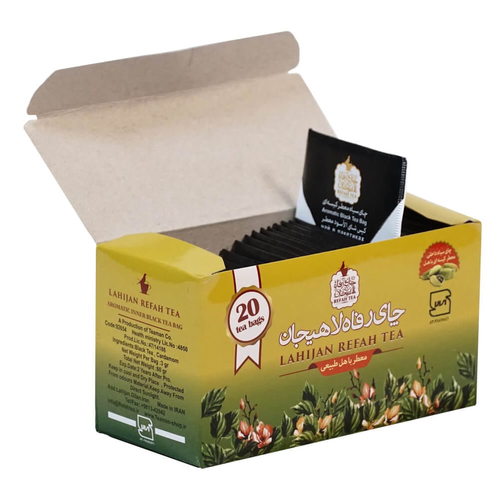 چای تی بگ سیاه با هل طبیعی 20 عددی – 92654