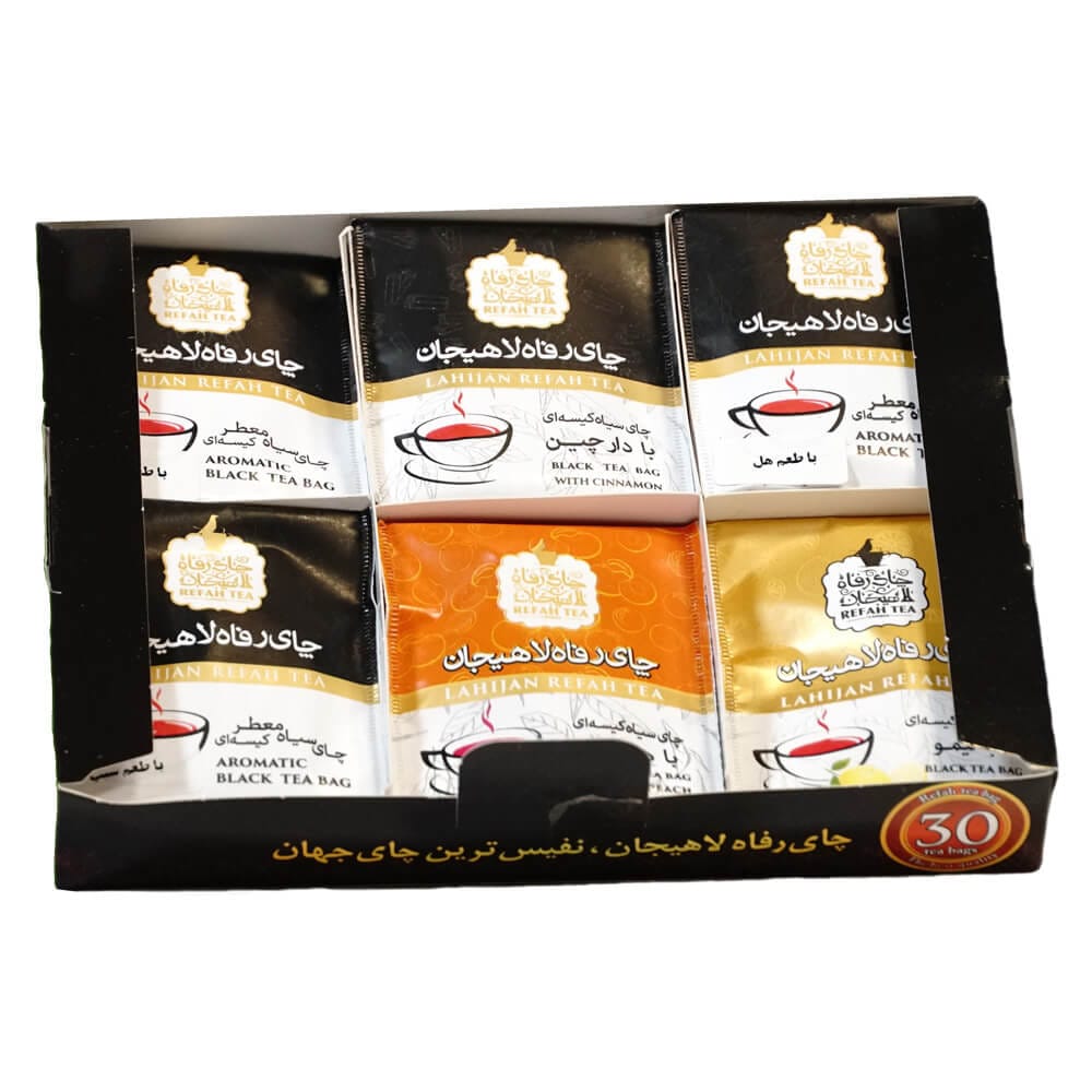 چای تی بگ سیاه 6 طعم 30 عددی – 156