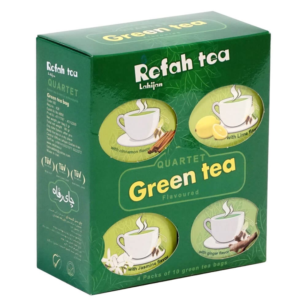 چای سبز تی بگ 4 طعم 40 عددی – 182