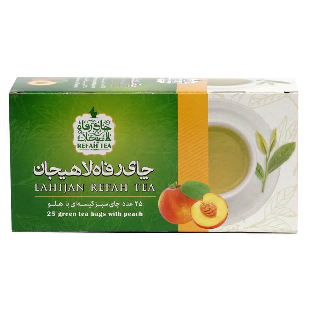 چای تی بگ سبز با طعم هلو 25 عددی – 184