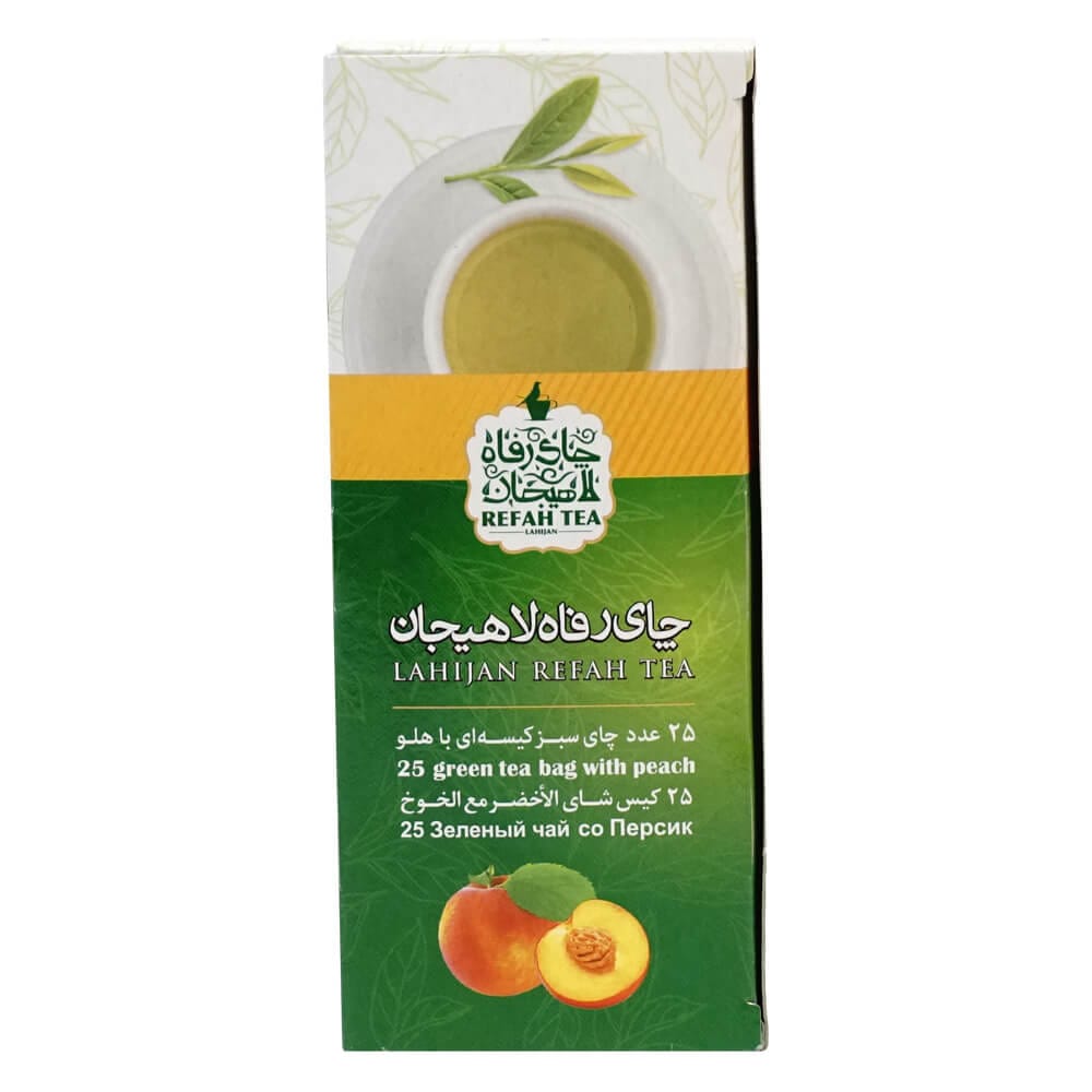 چای تی بگ سبز با طعم هلو 25 عددی – 184