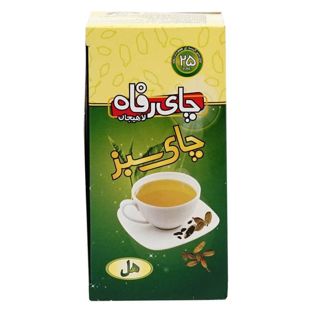 چای تی بگ سبز با هل طبیعی 25 عددی – 188