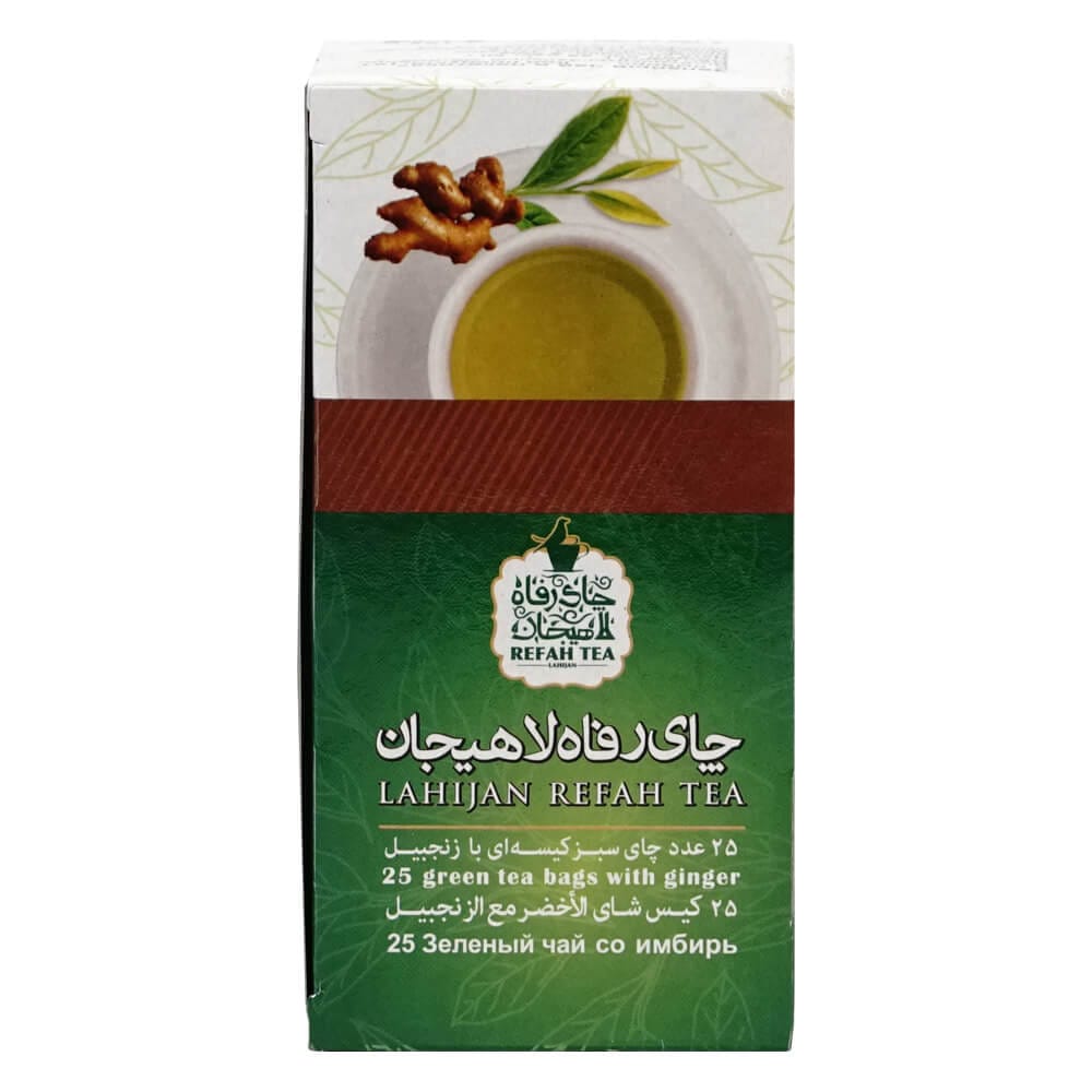 چای تی بگ سبز با زنجبیل طبیعی 25 عددی – 194