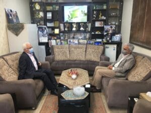 دیدار دکتر جهانساز و حاج یوسف ابراهیمی
