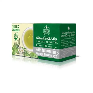 چای تی بگ سبز با بهارنارنج طبیعی 20 عددی – 190