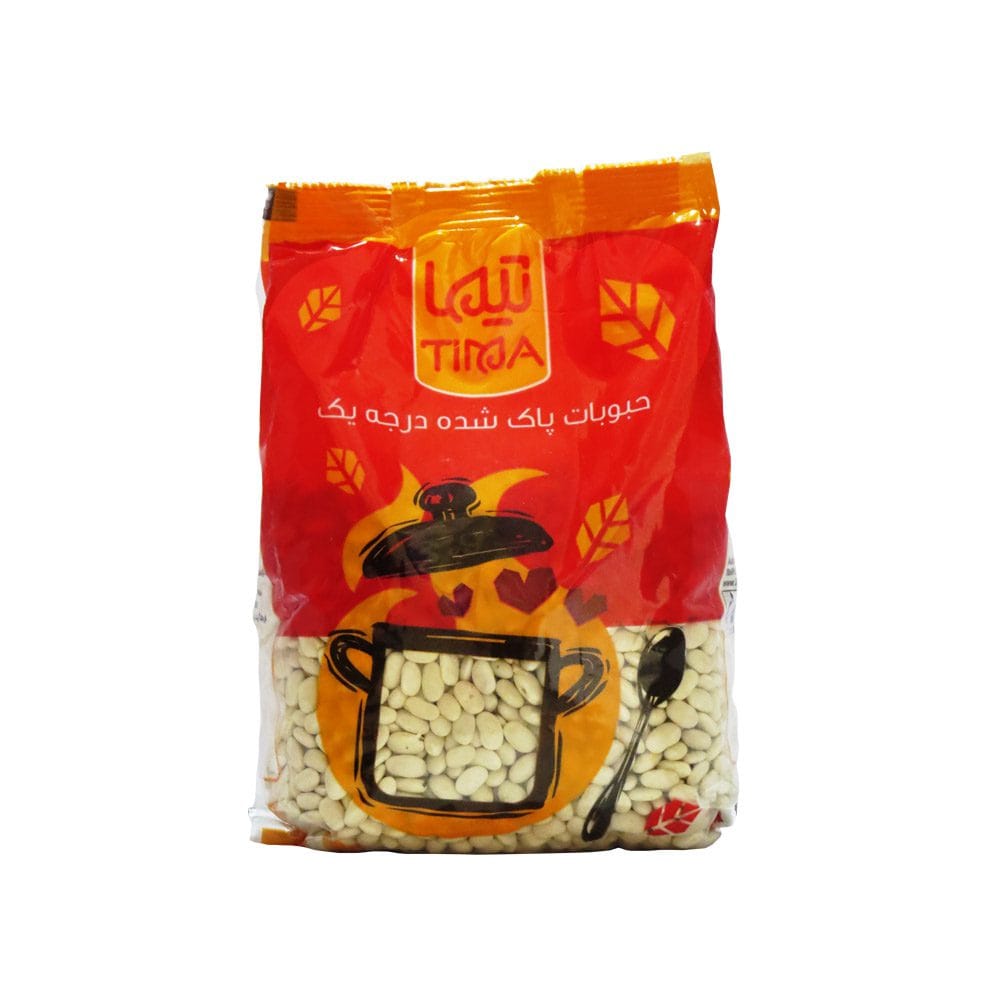 لوبیا سفید پاک شده درجه یک 900گرمی-10402