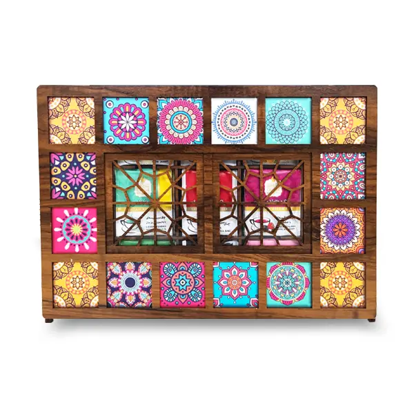 چای سیاه کیسه ای 15 طعم 75 عددی جعبه چوبی – 96522