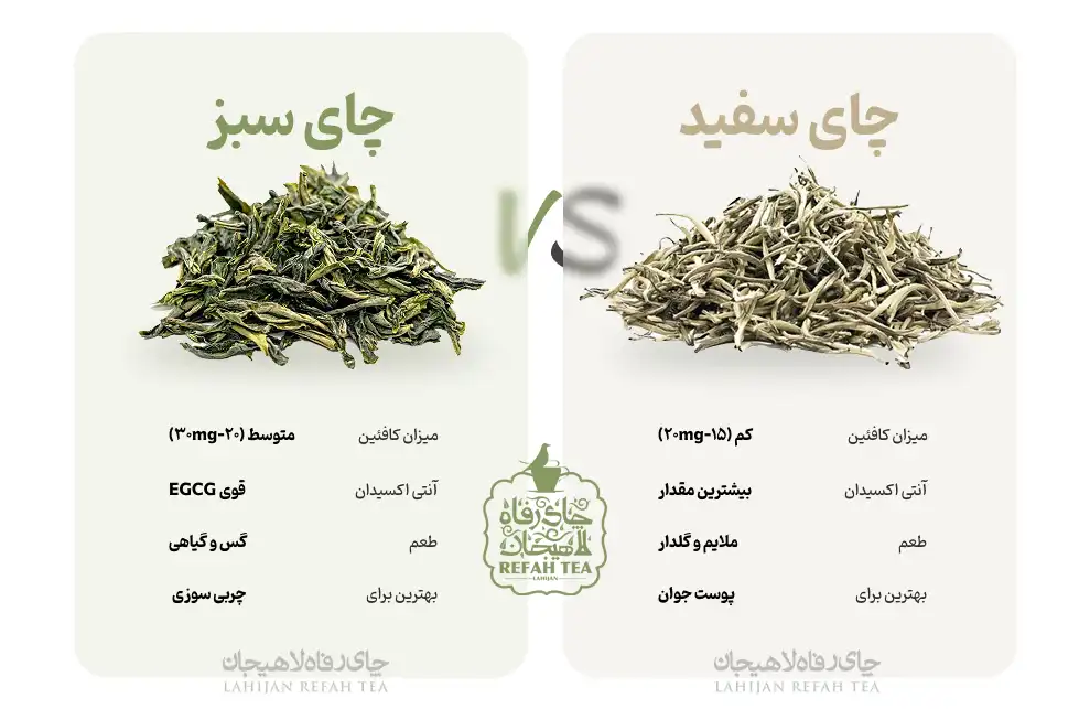 چای سفید یا چای سبز